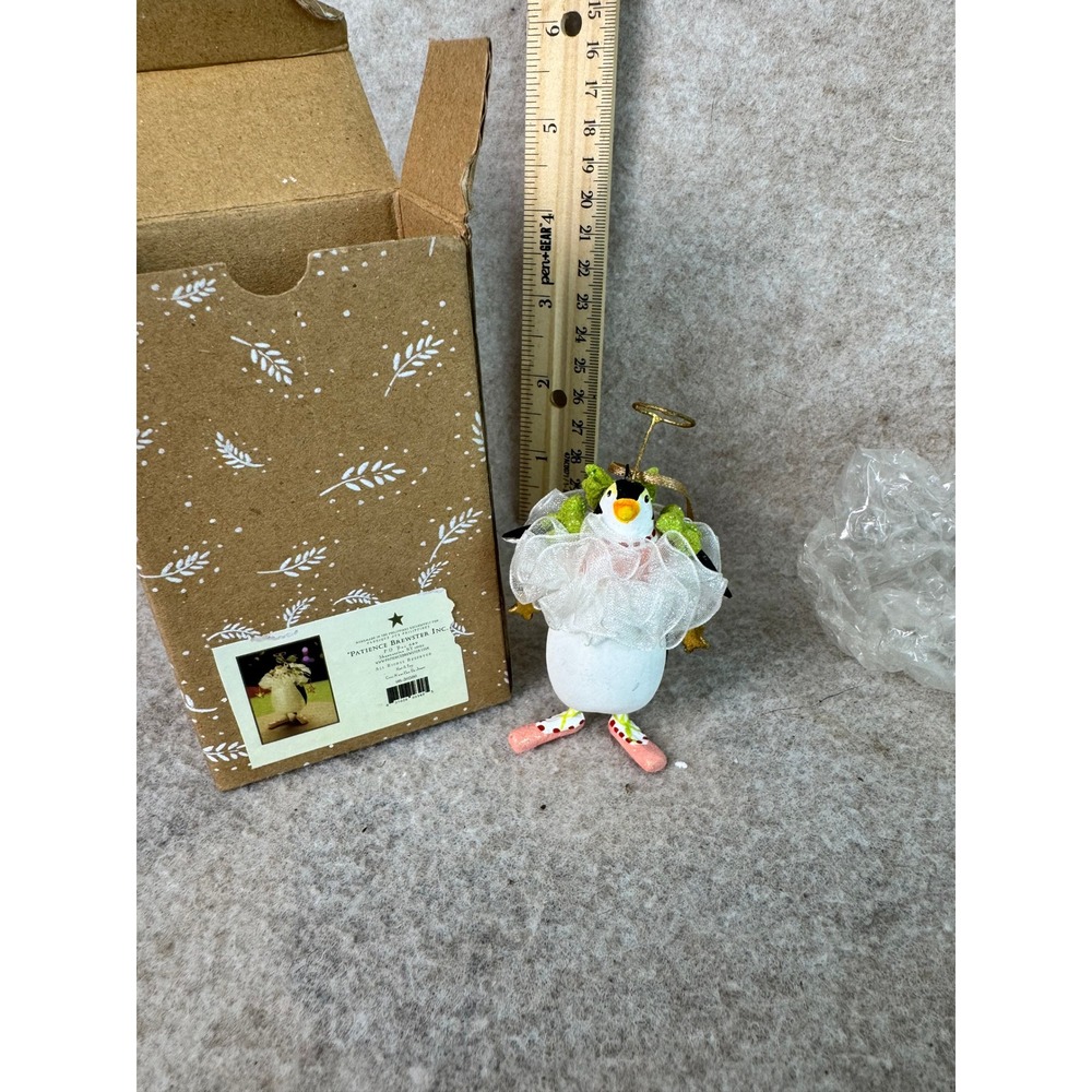 Patience Brewster MADDY THE PENGUIN Ornament with‎ Box Krinkles Holiday